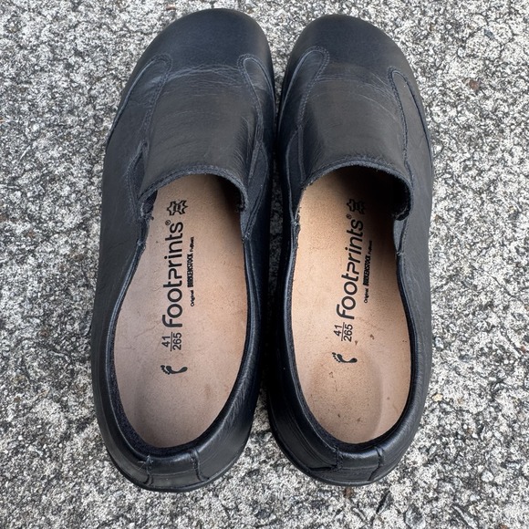 Birkenstock Footprints Black Leather Loafer EU 41 (US W 10-10.5, M 8-8.5)Comfort - Picture 6 of 10